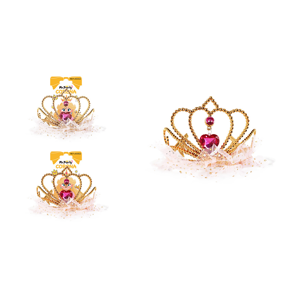 Corona con diamantes y encaje Color Aleatorio