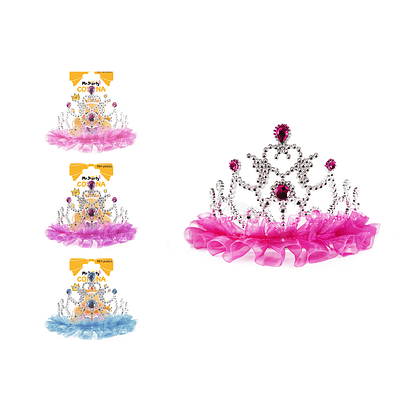 Corona con diamantes y encaje Color Aleatorio