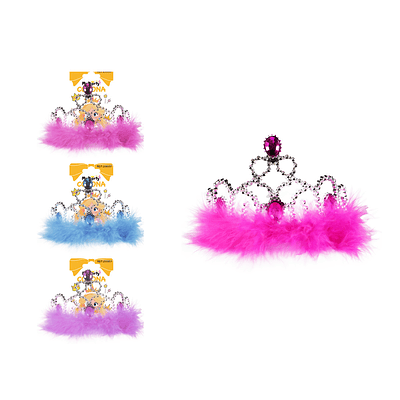 Corona con diamantes y encaje Color Aleatorio