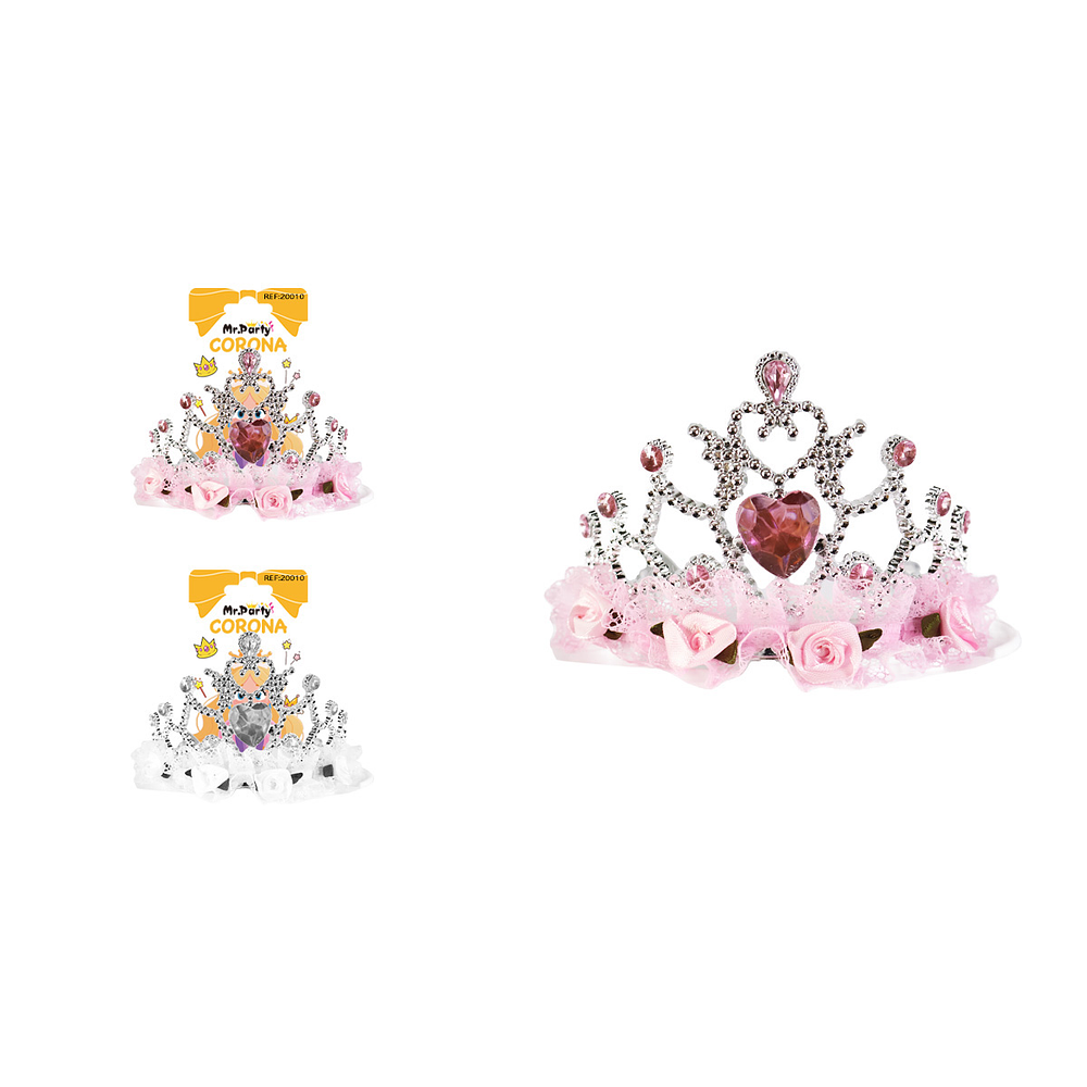 Corona con flores y diamantes Color Aleatorio