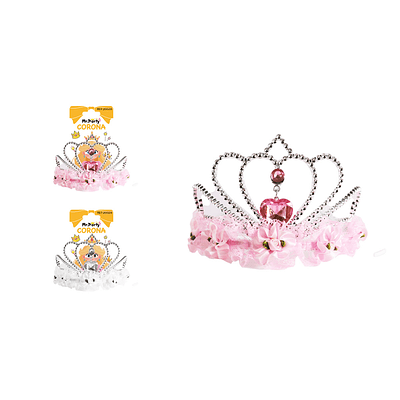 Corona con diamantes y flores Color Aleatorio