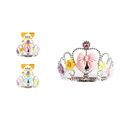 Corona con lazo y flores Color Aleatorio