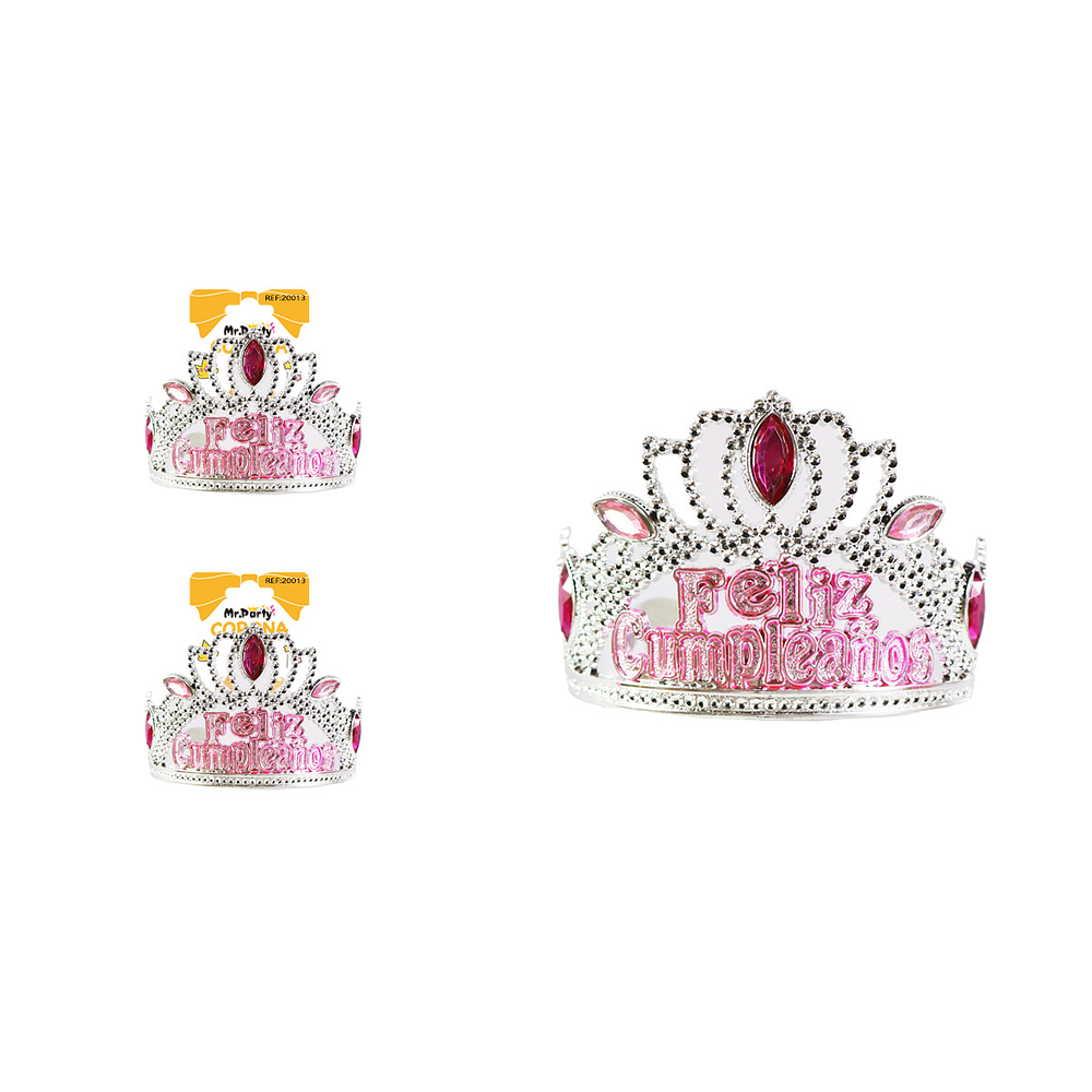 Corona de cumpleaños con diamantes Color Aleatorio