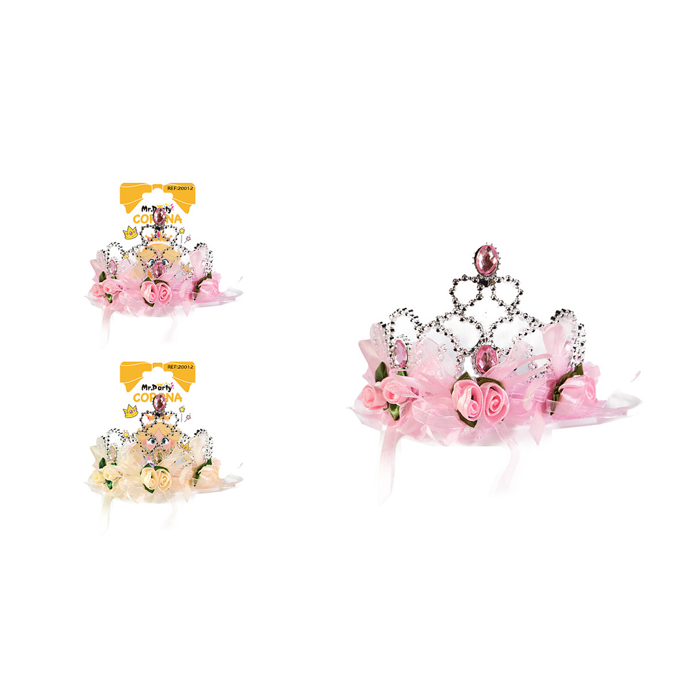 Corona con flores y diamantes Color Aleatorio