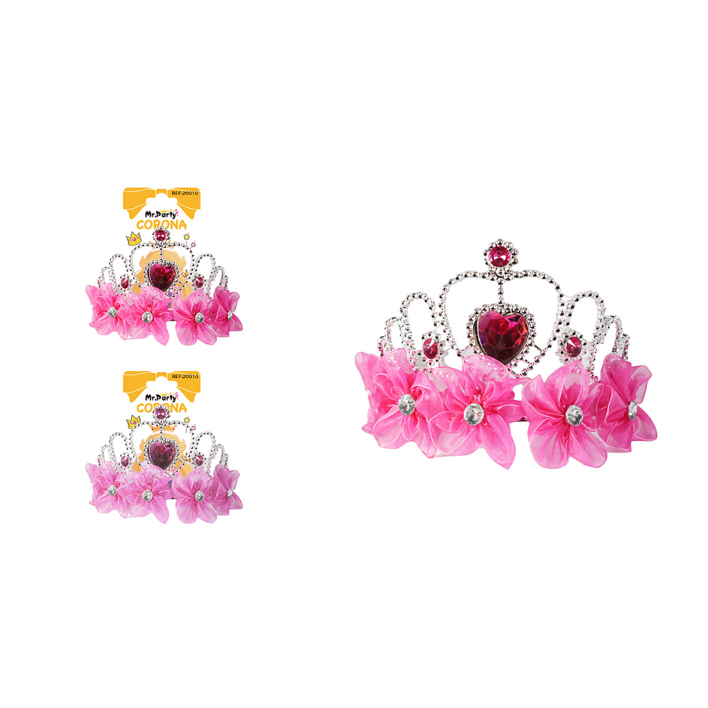 Corona con flores y diamantes Color Aleatorio