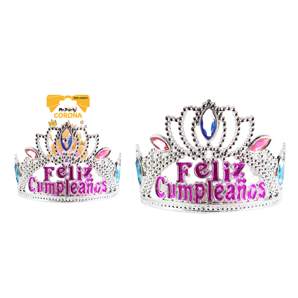 Corona de cumpleaños con diamantes Color Aleatorio