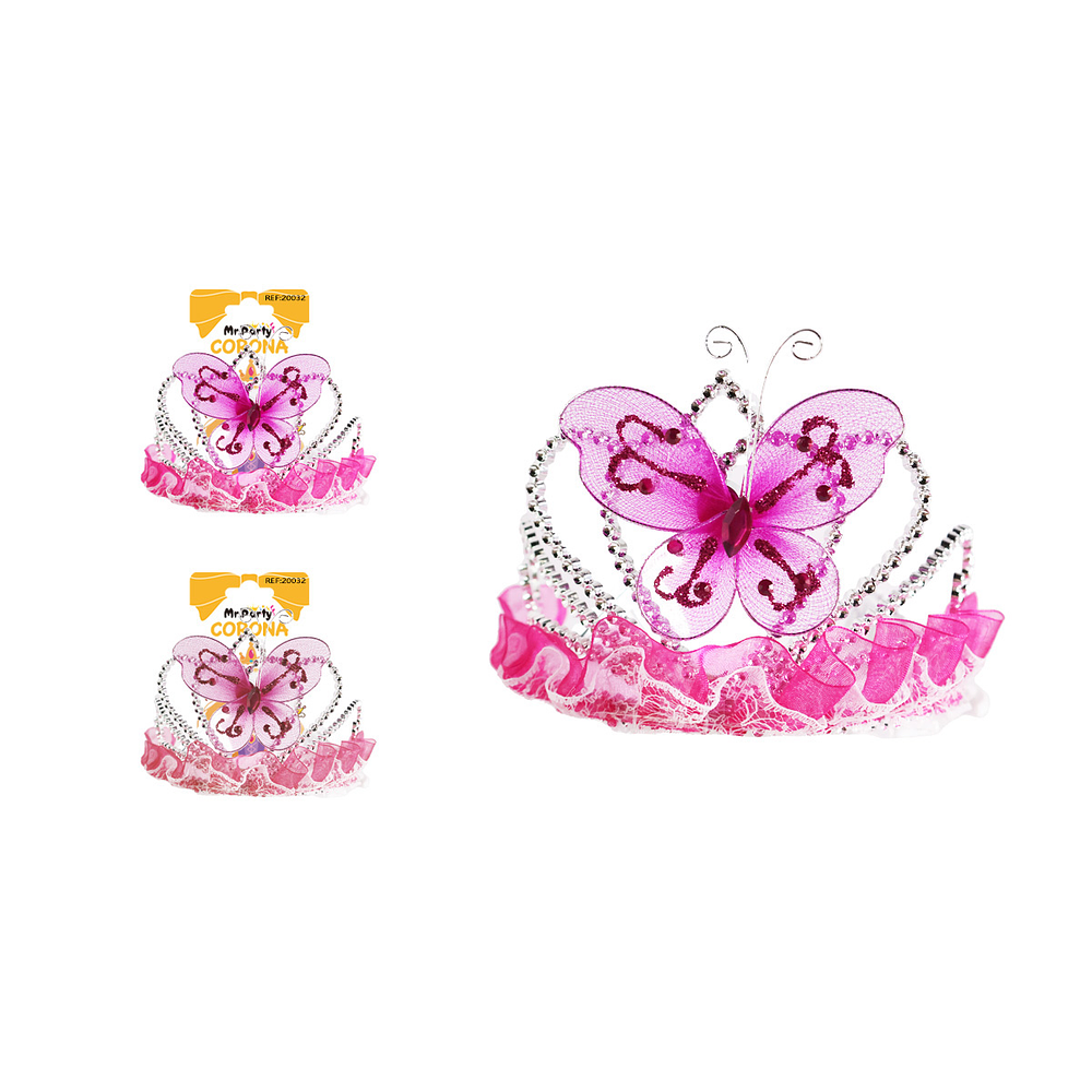 Corona con encaje de mariposa Color Aleatorio