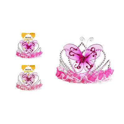 Corona con encaje de mariposa Color Aleatorio