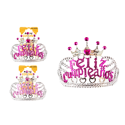 Corona de cumpleaños Color Aleatorio