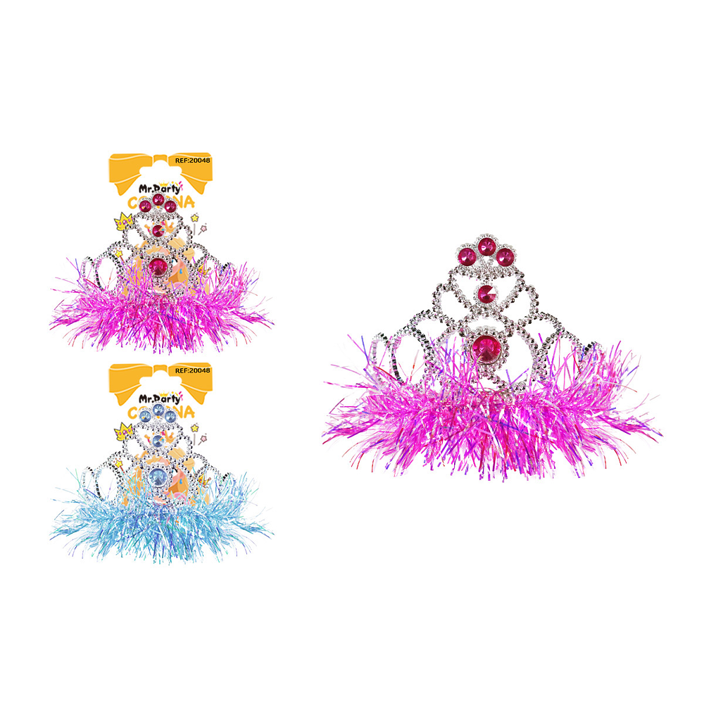 Corona de hilo brillante con diamantes Color Aleatorio