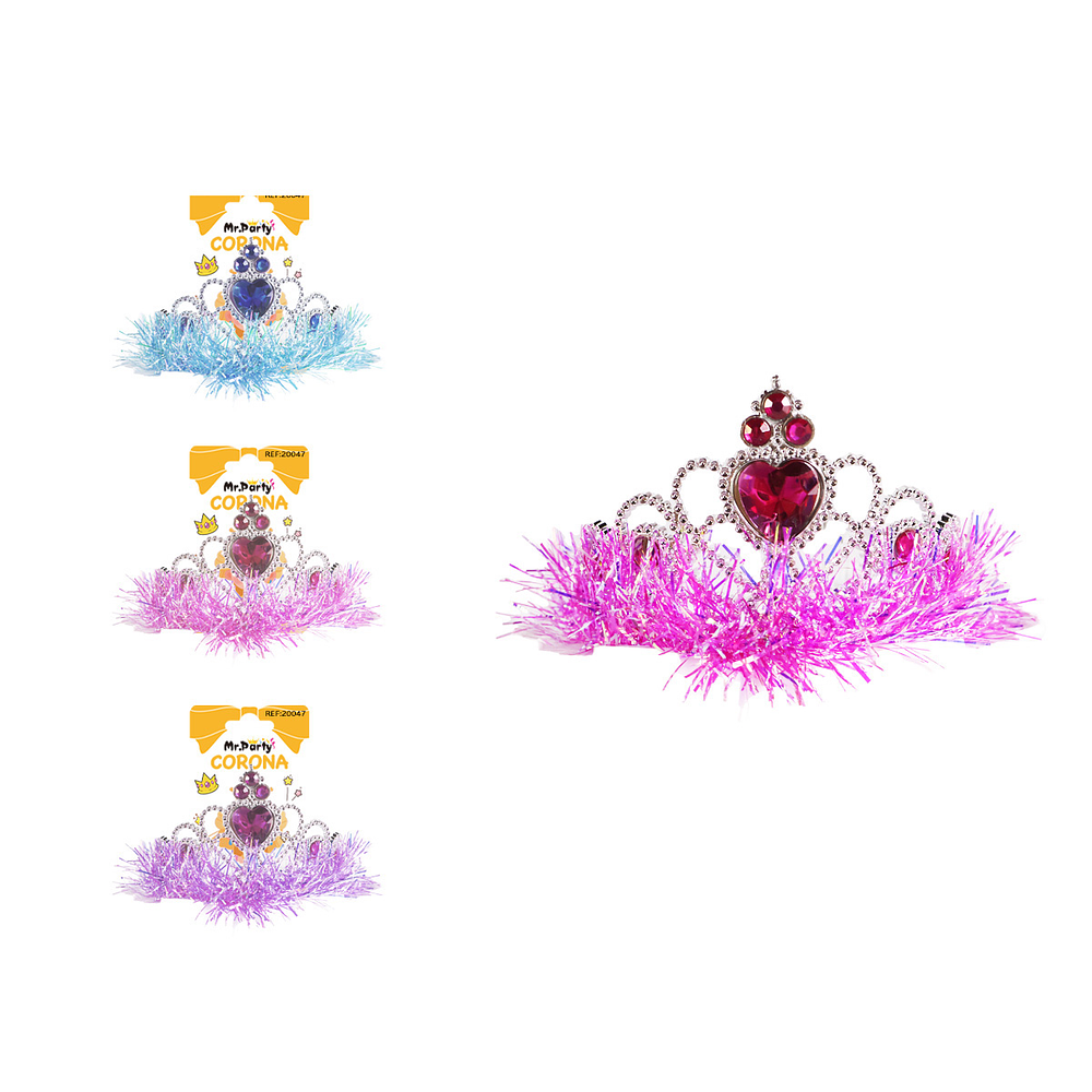 Corona de hilo brillante con corazón Color Aleatorio