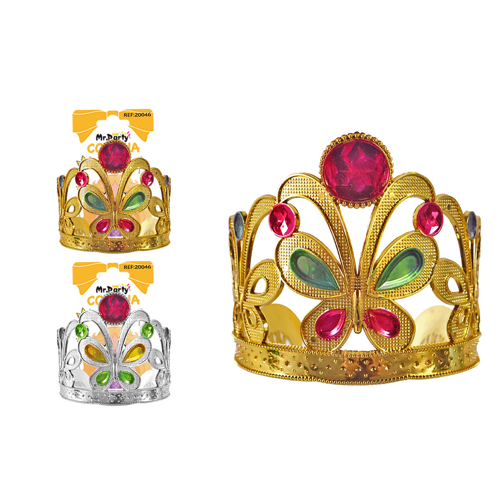 Corona de mariposa con diamantes Color Aleatorio