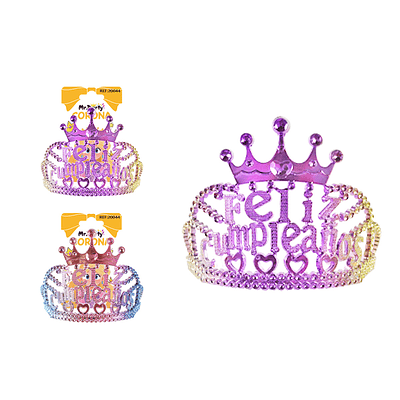 Corona de cumpleaños Color Aleatorio