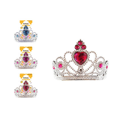 Corona con corazón y diamantes Color Aleatorio