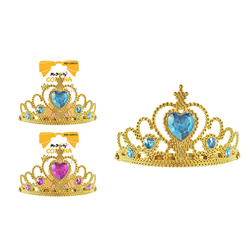 Corona con corazón y diamantes Color Aleatorio