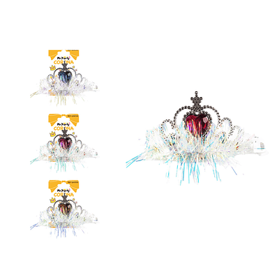 Corona de hilo brillante con luces y corazones Color Aleatorio