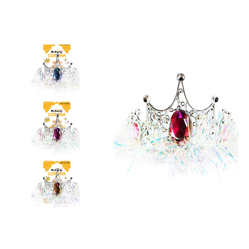 Corona de hilo brillante con luces y diamants Color Aleatorio
