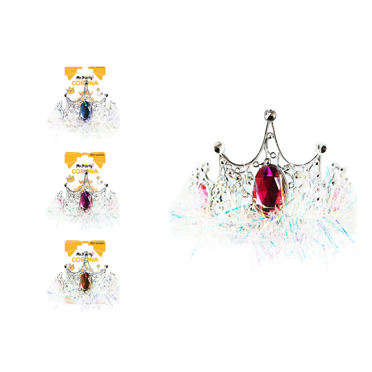 Corona de hilo brillante con luces y diamants Color Aleatorio 1