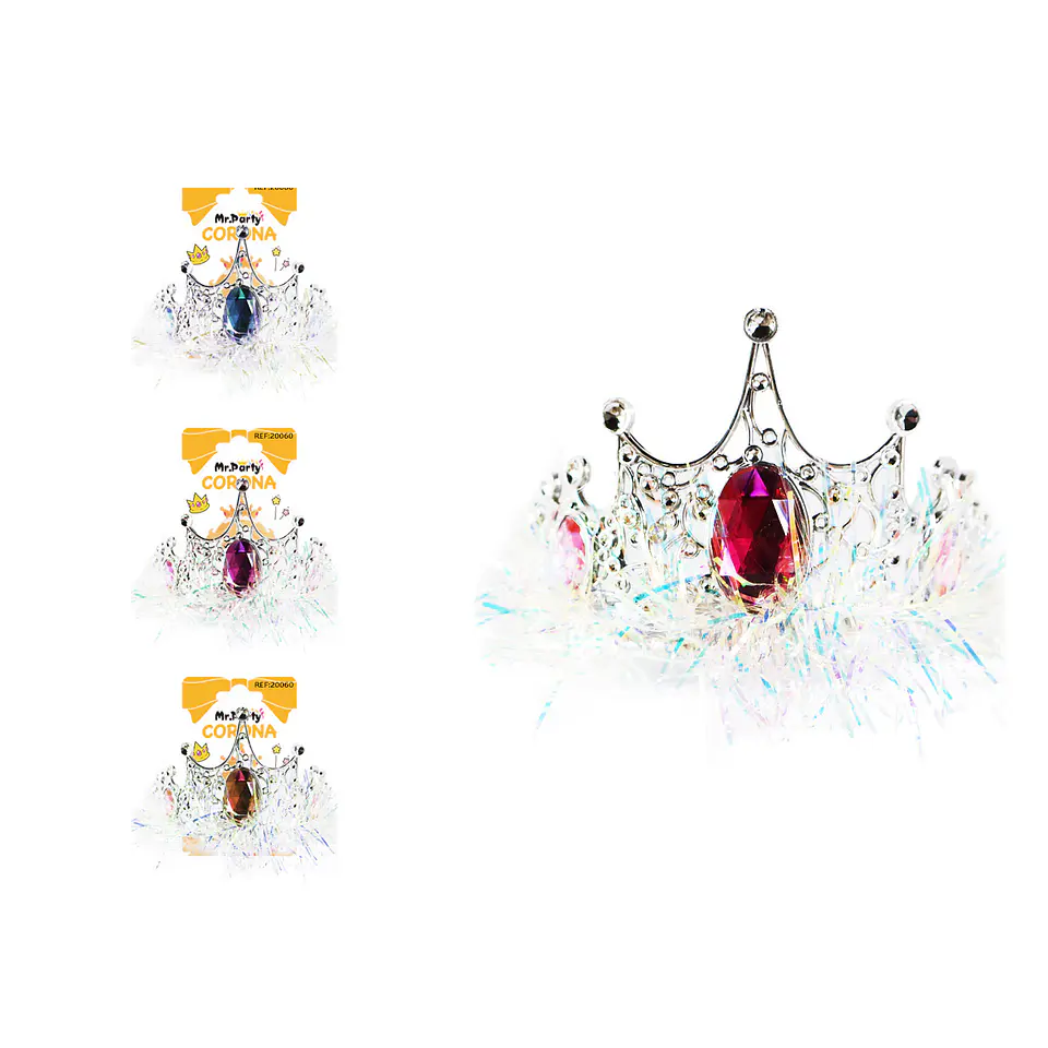 Corona de hilo brillante con luces y diamants Color Aleatorio 1