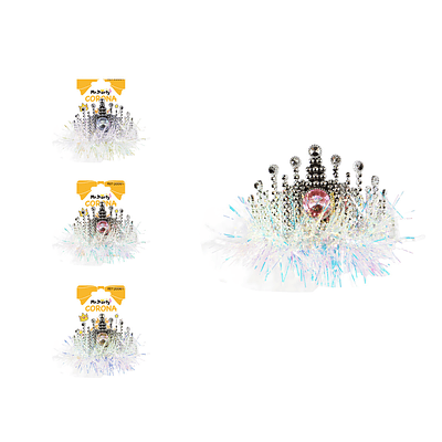 Corona de hilo brillante con luces y diamants Color Aleatorio