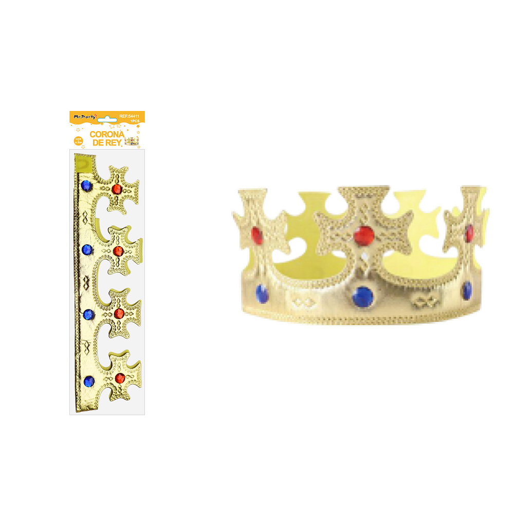Corona con cruz dorada