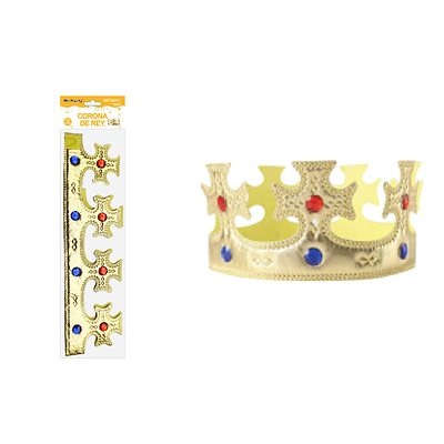 Corona con cruz dorada