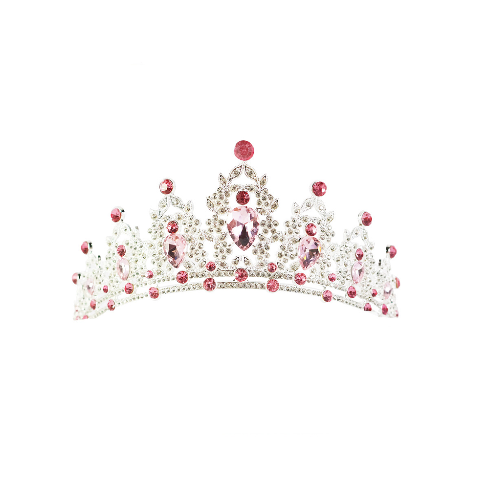 Corona aleación con diamantes 15.3*6cm 1pcs