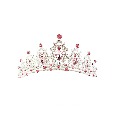 Corona aleación con diamantes 15.3*6cm 1pcs