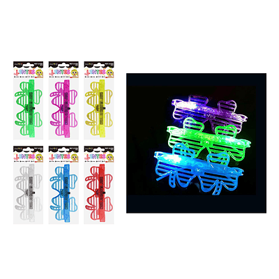 Lentes de fiestas con forma de trébol 3 luces Color Aleatorio