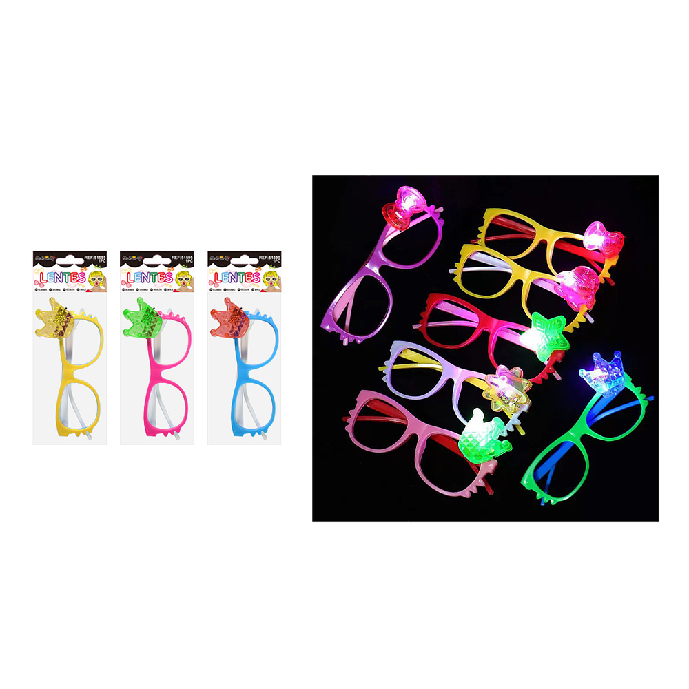 Lentes de fiestas con corona Color Aleatorio
