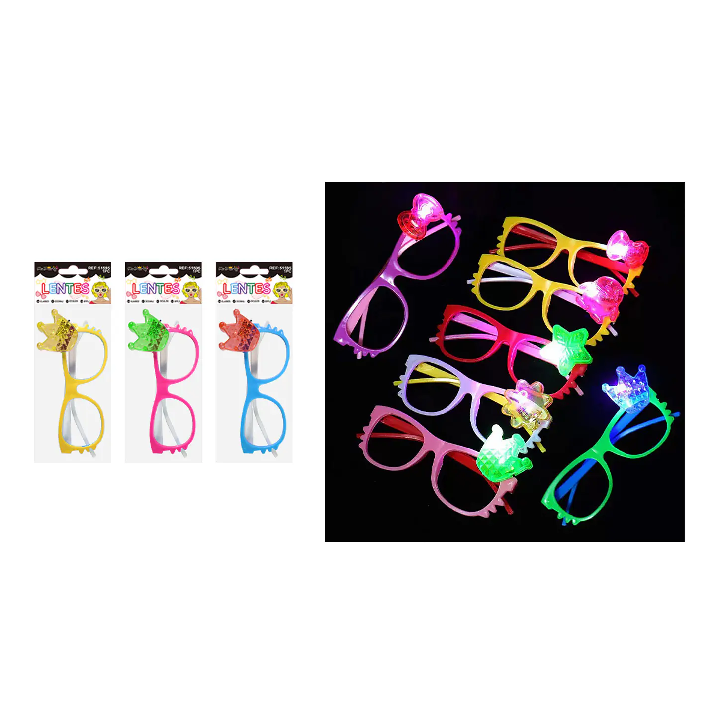 Lentes de fiestas con corona Color Aleatorio 1