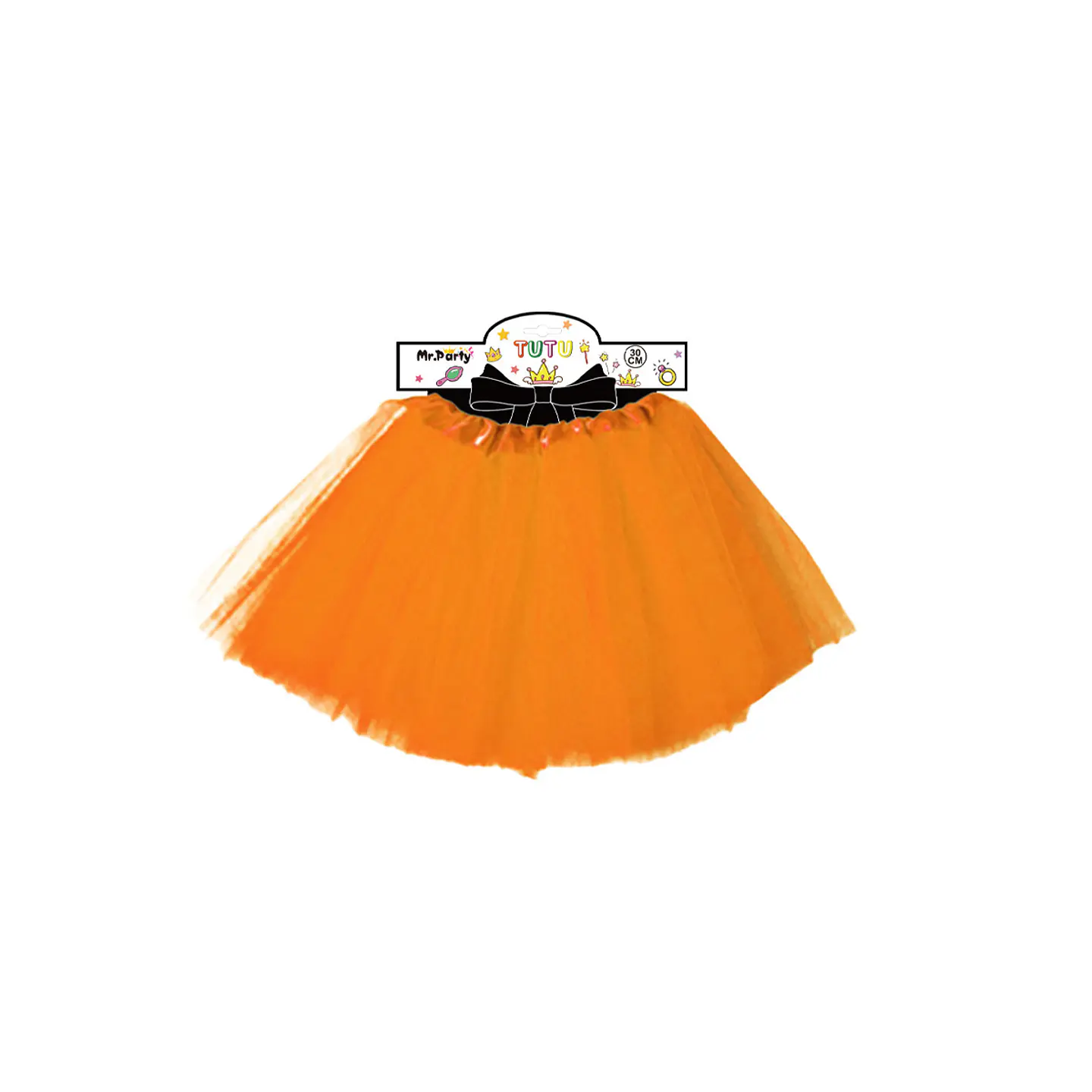Falda tutú naranja 40cm 1