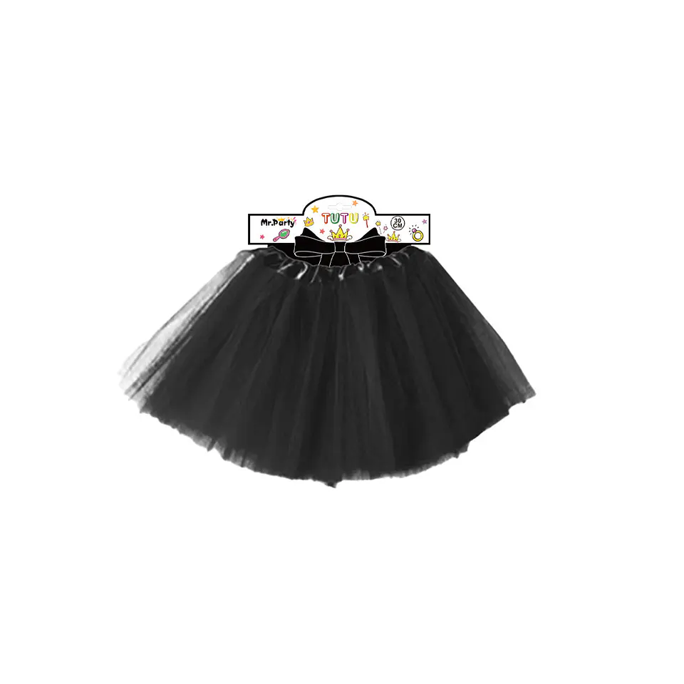 Falda tutú negro 40cm 1