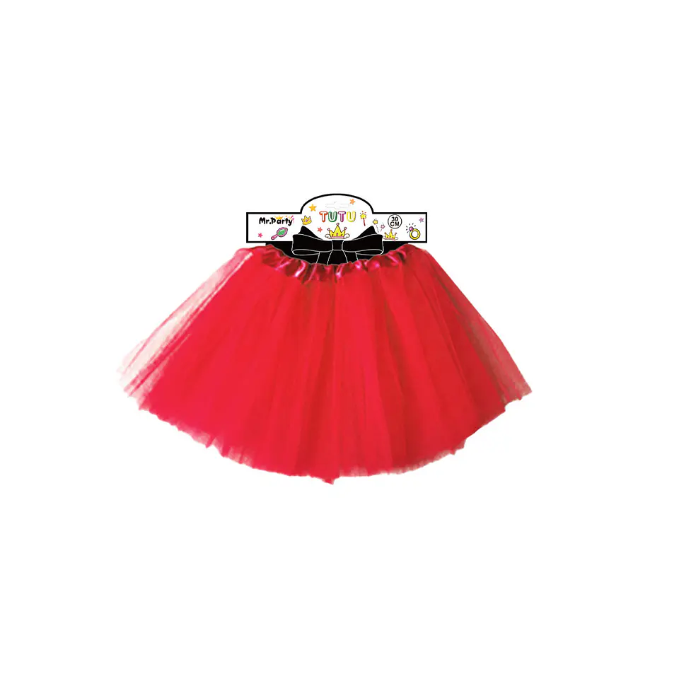 Falda tutú rojo 40cm 1