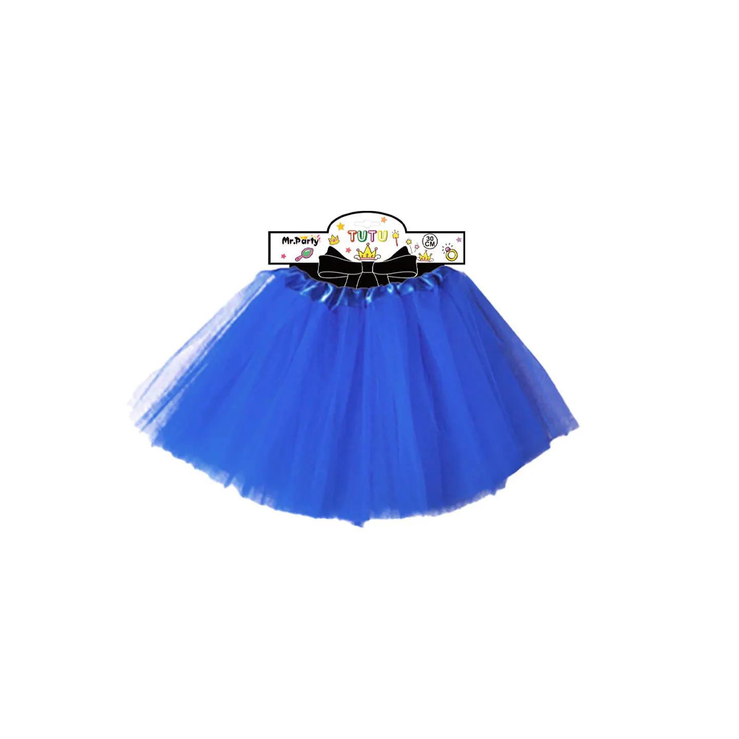 Falda tutú azul 40cm 1