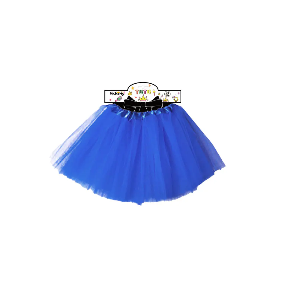 Falda tutú azul 40cm 1