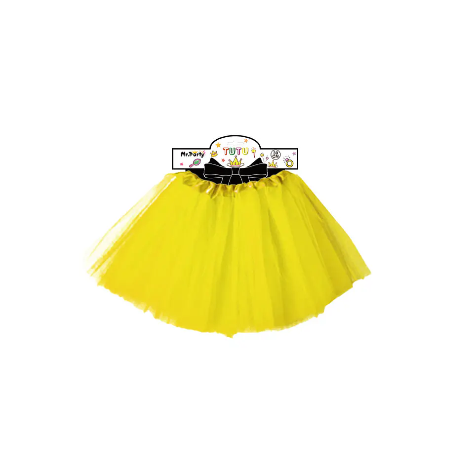 Falda tutú amarillo 40cm 1