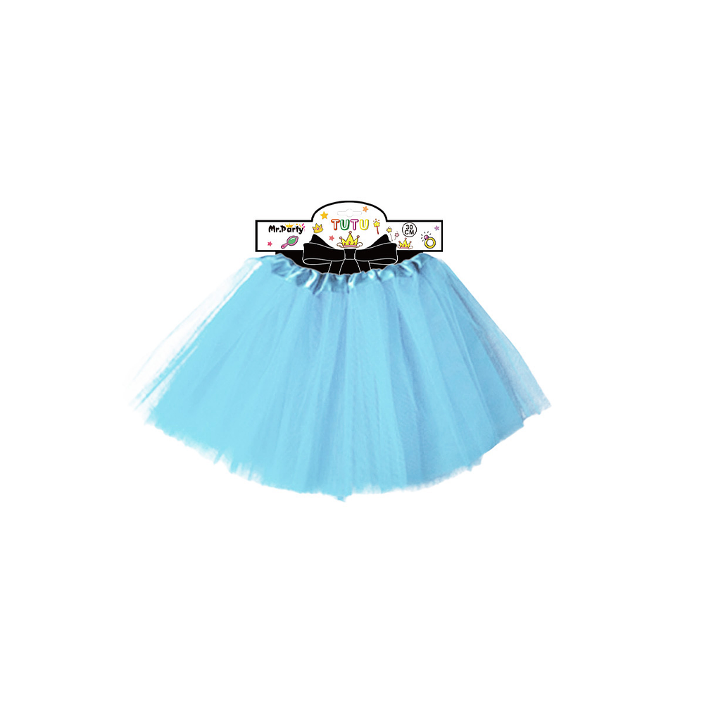 Falda tutú azul claro 40cm