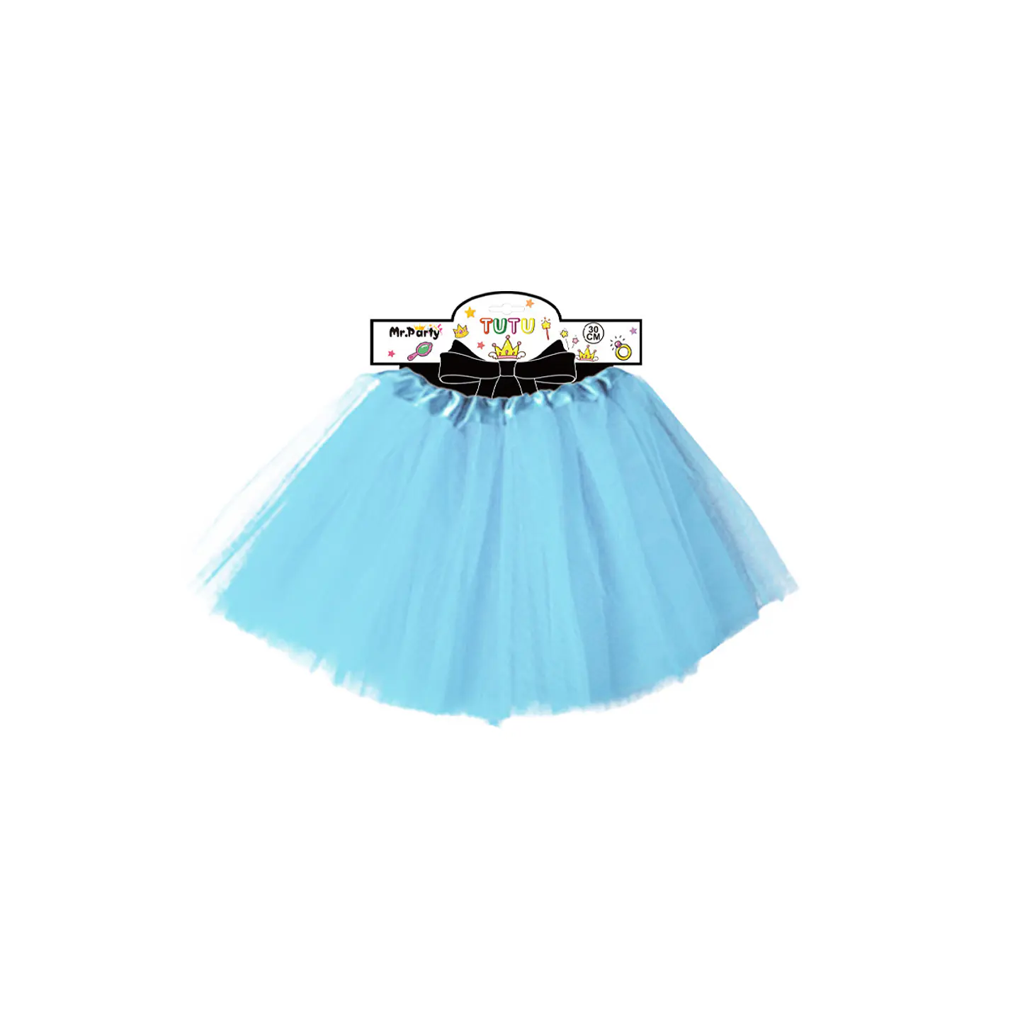 Falda tutú azul claro 40cm 1