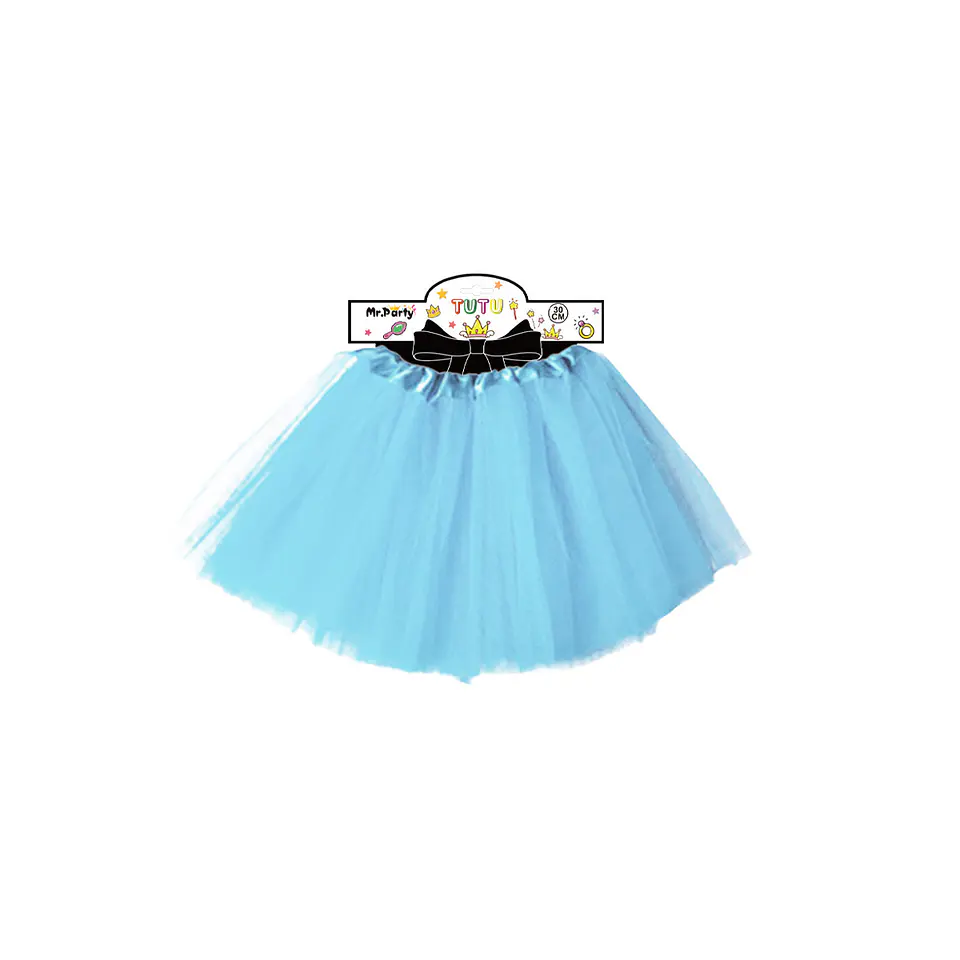 Falda tutú azul claro 40cm 1