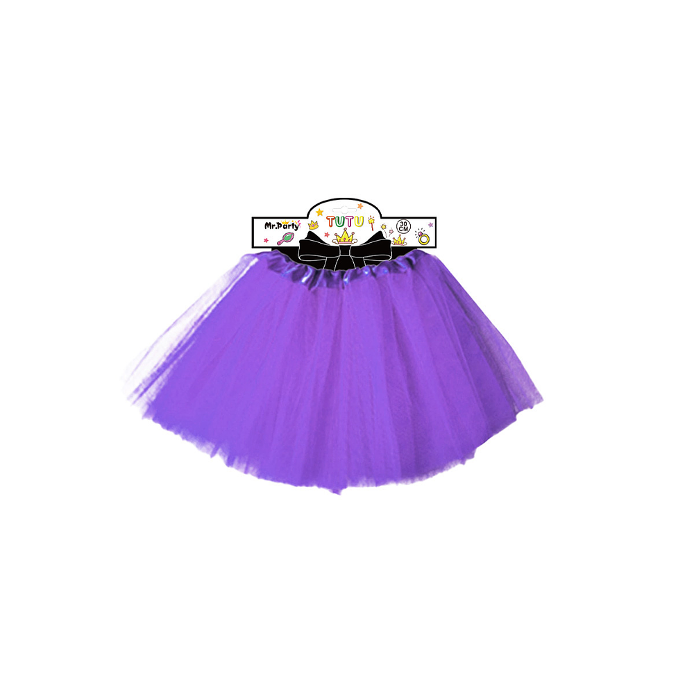 Falda tutú morado 40cm