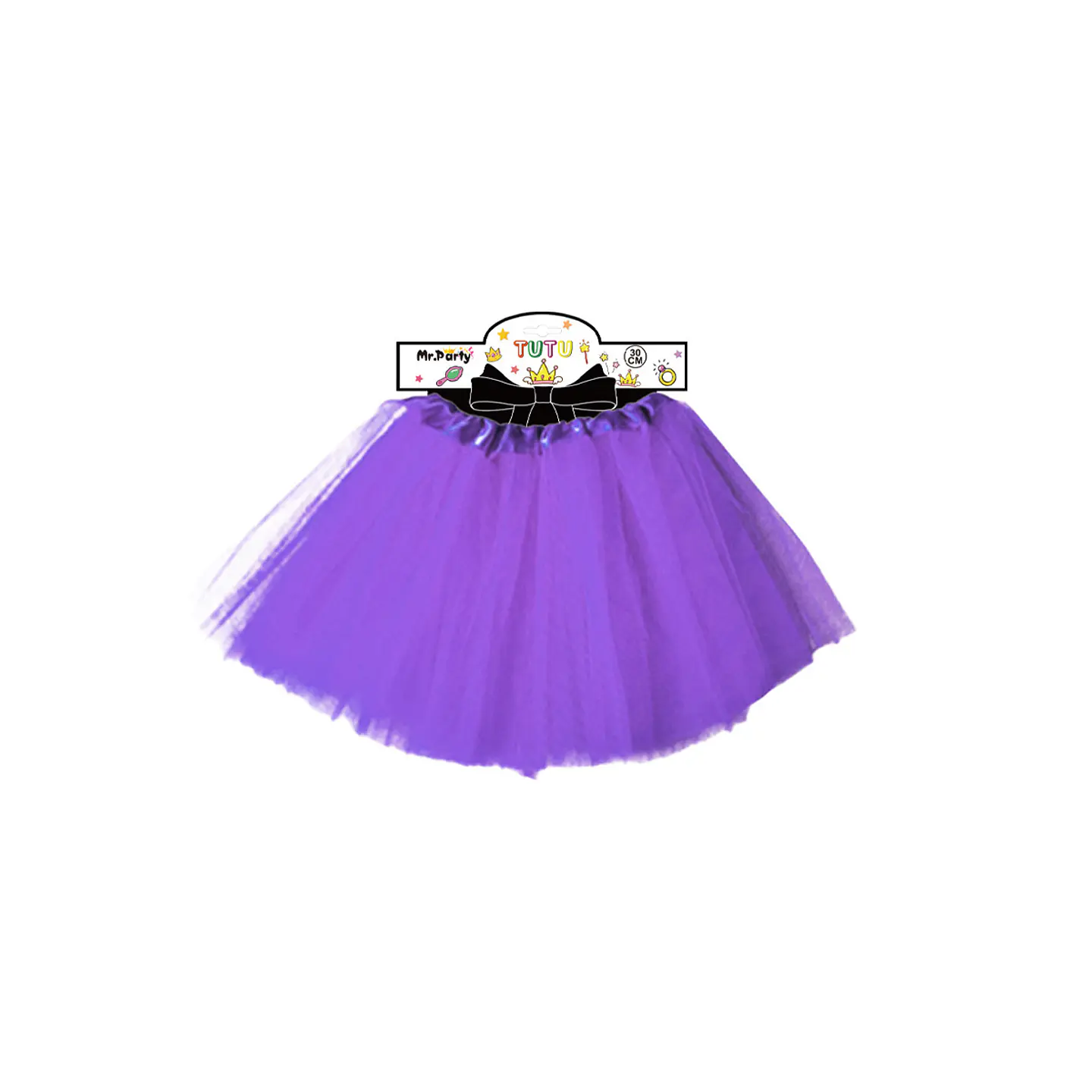 Falda tutú morado 40cm 1