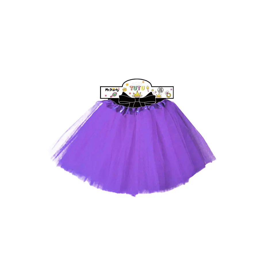 Falda tutú morado 40cm 1