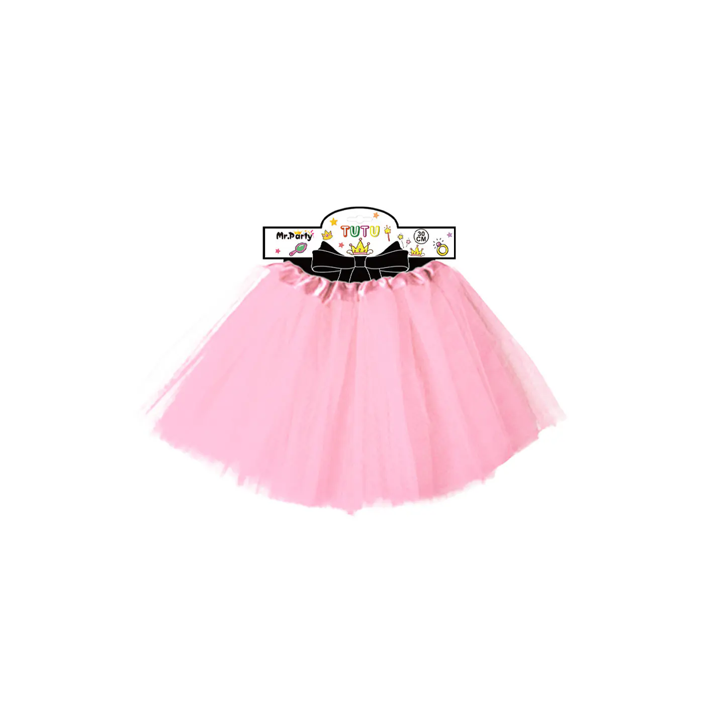 Falda tutú rosa 40cm 1