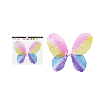 Alas de mariposa colorido