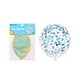 Globos de látex con confetti de redondo celeste 90cm - Miniatura 1
