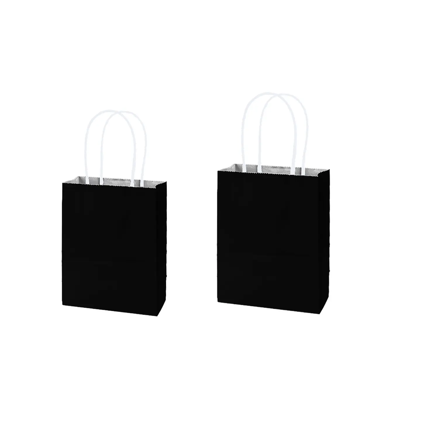 Bolsa de papel kraft mini negro 12*15*6cm 12pcs 1