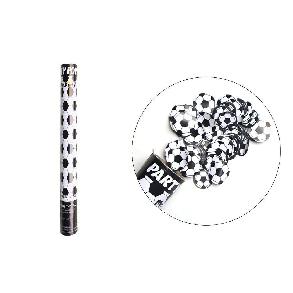 Lanza confeti fútbol 40cm 20g 1pc