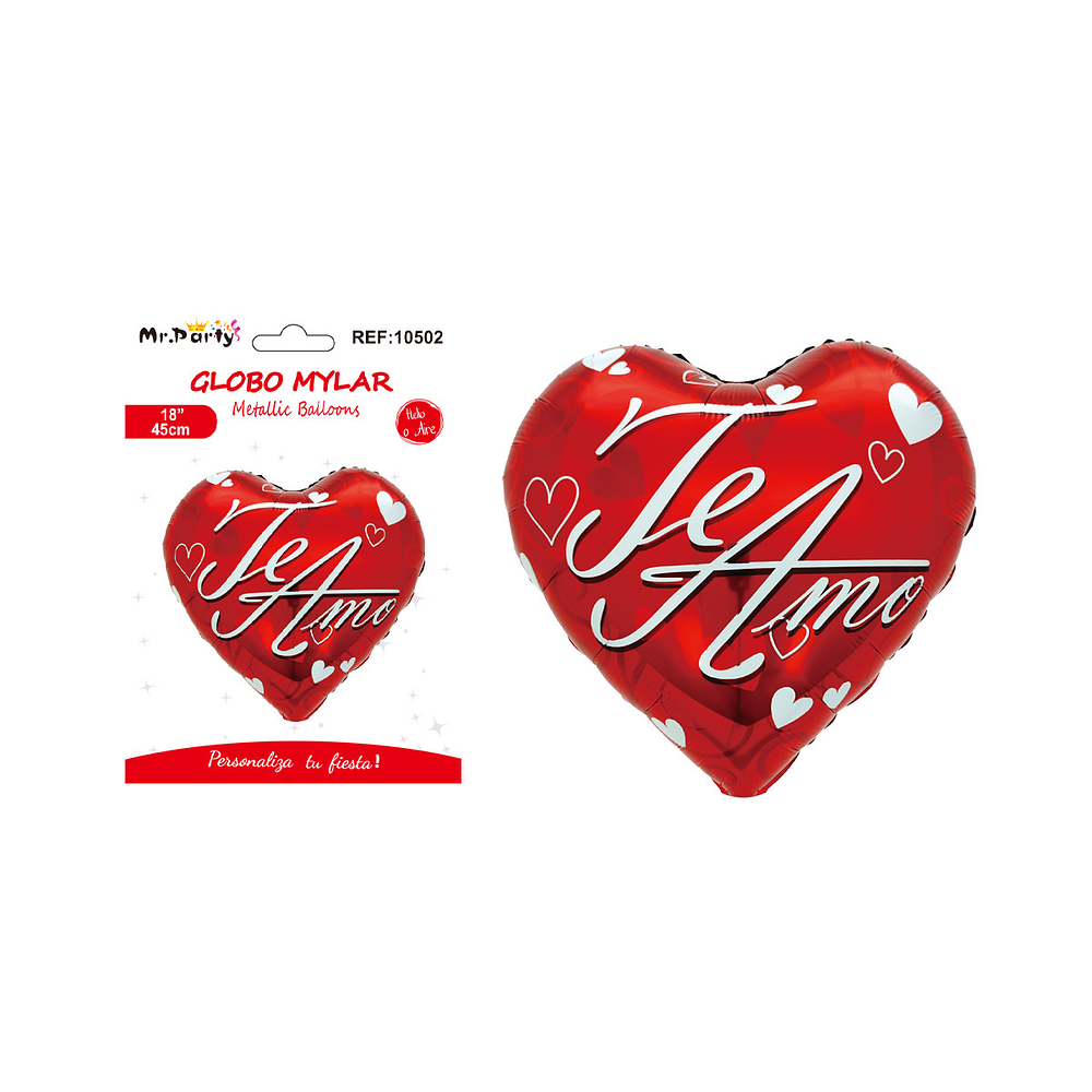 Globo metálico corazón de San Valentín 53*45cm