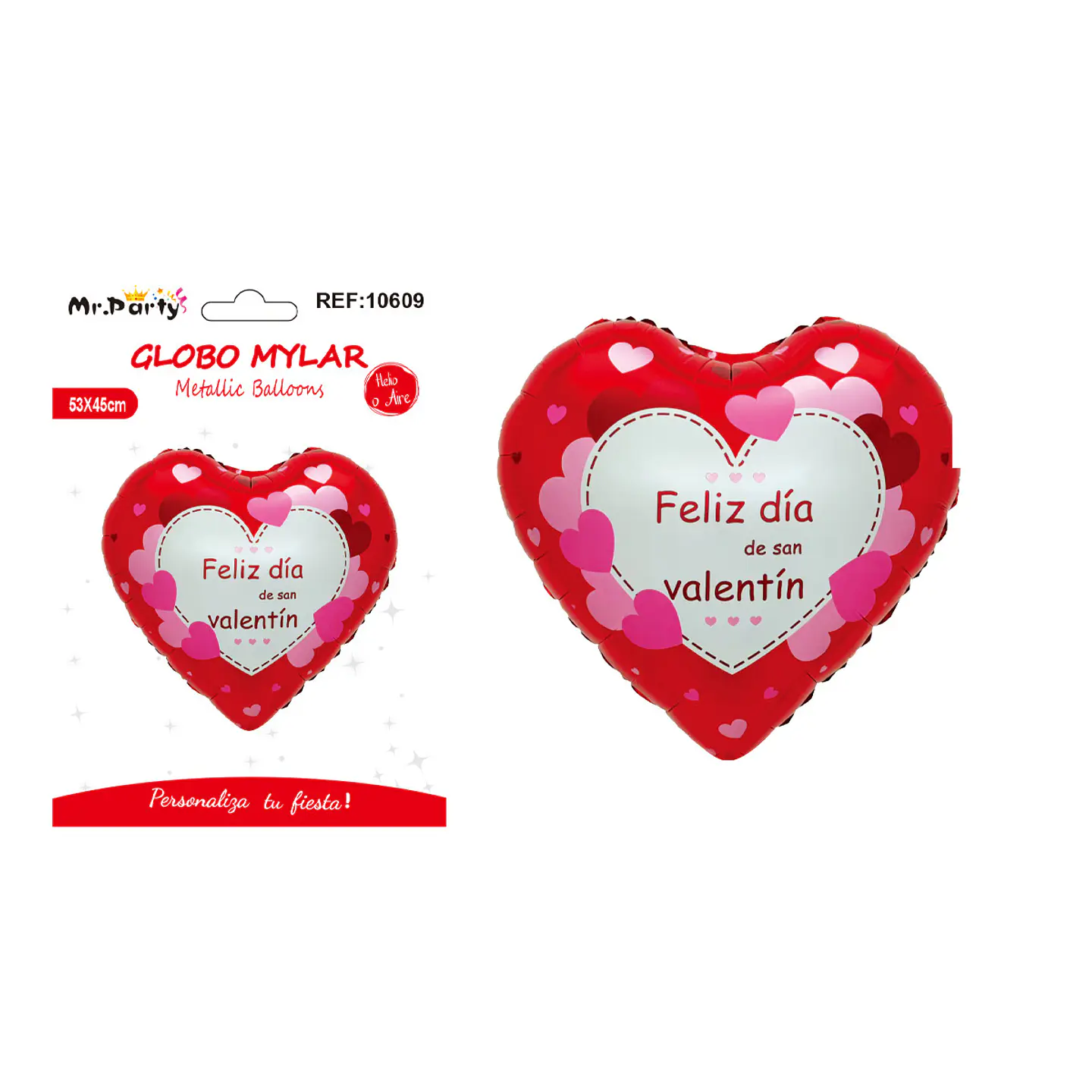 Globo metálico corazón de San Valentín 53*45cm 1